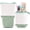 Green, variant on Telescopic Pencil Bag Pen Holder Stationery Case, PU Corduroy Stand-up Retractable Transformer Bag Colorful Organizer, Great for Christmas Holiday