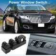 thumbnail image 2 of Interruptor de ventana eléctrico Unique Bargains No.DP5Z14529BA Interruptor de control de ventana para Lincoln MKC MKX MKZ Negro, 2 of 7