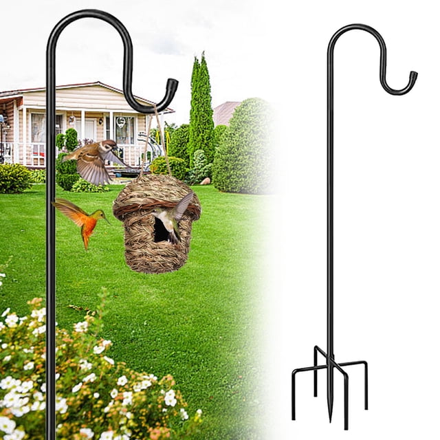 Fiudx Exteriores Exteriores, Interiores Solitarios, Jardín, Flores Solitarias, Ganchos, Bases de Farol, 5 Puntas, Decoración Ideal para Colgar, Jardín, Intrusiones.