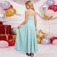 thumbnail image 6 of Gunia Pageant Dresses For Girls Ruffle Dress Asymmetrical Layered Party Gown Wedding Birthday Celebration Sundress Light Blue Dress For Girls 6-14 Years, 6 of 7