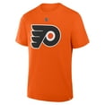 thumbnail image 2 of Men's Fanatics Trevor Zegras Orange Philadelphia Flyers Authentic Stack Name & Number T-Shirt, 2 of 3