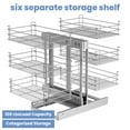 thumbnail image 2 of Kitchen Cabinet Storage Organizer, Pantry Slide Out Shelves, 3 Tier Adjustable Rack, Pots,Dishes, Drinks Storage, Utensil storage, Durable Steel Frame, 2 of 9