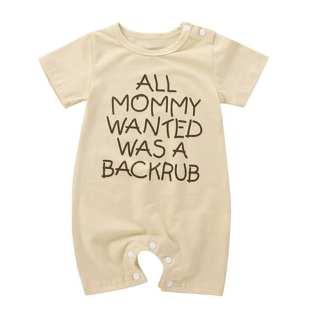 

Qufokar Baby Boy Suit Onesie 3 6 Month Dress Jumpsuit Sleeve Baby Short Boys Clothes Girls Romper Letter Girls Romper&Jumpsuit