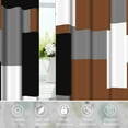 thumbnail image 5 of Dashan Black Grey Blackout Curtains for Bedroom Living Room，Grommet Room Darkening Window Drapes 42x63 Inch,2 Panels, 5 of 6