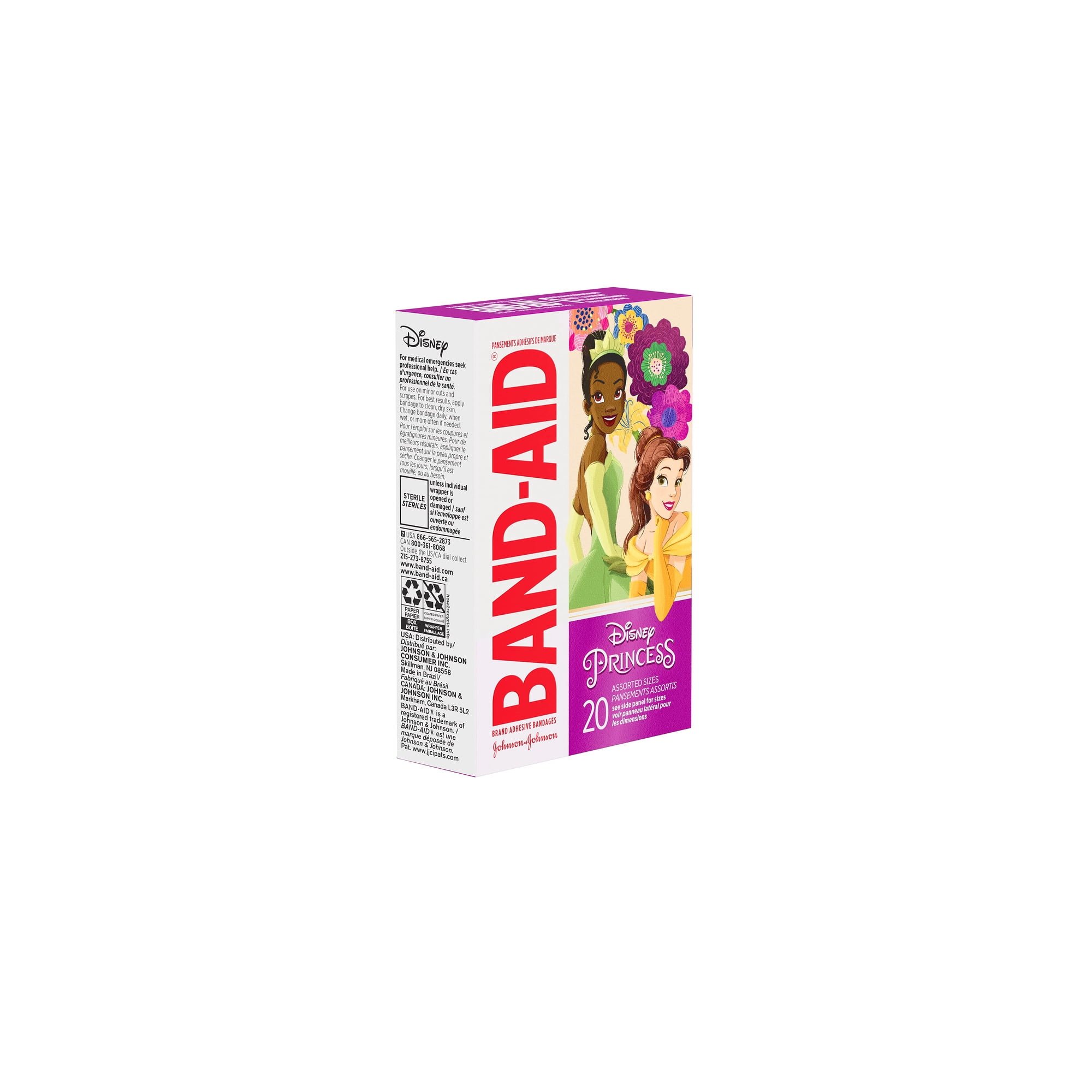 Band-Aid Disney Princess Adhesive Bandages - 20ct (Pack of 24)