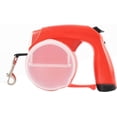 thumbnail image 1 of Retractable Dogs Leash Great Walking Leash for Small Dogs with Light Food Water Cups and Bags Holder One-Handed Brake Long Retractable Dogs Leash with Poop Bag Holder and Led Light Flashlight, 1 of 7