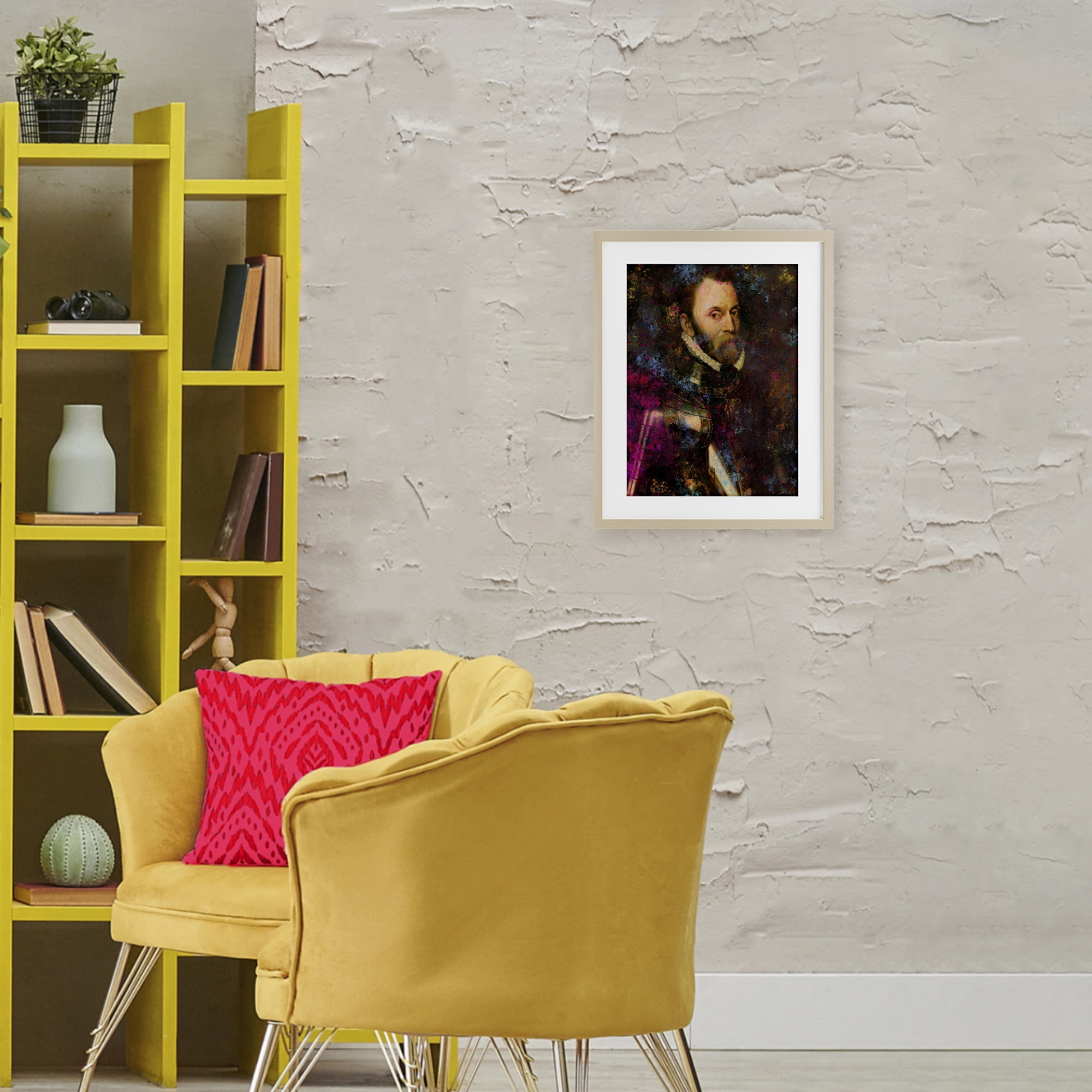 Stupell Industries Dappled Royalty Portrait Birch Framed Print Under Glass, design by Sarah Adams
