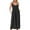 Black summer dresses, variant on pimelu Dresses for Women Maxi Dresses for Women 2024 Party Prom Plus Size Spaghetti Strap Long Dresses with Pocket Summer Fashion Solid Sleeveless Crewneck Ladies Maxi Dresses