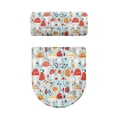 thumbnail image 2 of HELLHERO Polyester Fabric Toilet Bowl Cover & Stretch Fit Toilet Seat Lid Cover Set & Soft for Toilet Elastic Bottom, 2 of 8