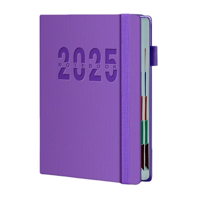 POINTERTECK 2025 Calendar Monthly Planner Hardcover January to December 2025 Daily Planner Book Schedule Planner with Monthly Tabs Pen Band for Students Office Workers