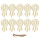 thumbnail image 2 of EeaseMX 20 piezas de red atrapasueños para decoración del hogar, colgante de madera, adornos creativos de pared, atrapasueños (beige, primer diseño), 2 of 7