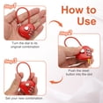 thumbnail image 4 of Uxcell Cable Combination Steel Rope Lock for Gym Bikes Cabinets and More Black 4.3", 4 of 7