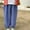 A194 Blue, variant on Toddler Girls Boys Plaid Jogger Pants Elastic High Waist Loose Fit Gingham Harem Trousers Casual Lightweight Breathable Cotton Summer Long Pants Bloomers