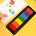 thumbnail image 3 of 7 Colors Water-Based Ink Pad For Finger Painting Graffiti Long Strip Rubber Stamp 21X8cm 40g, 3 of 5