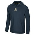thumbnail image 2 of Men's Colosseum Navy Notre Dame Fighting Irish Back in Business Long Sleeve Raglan Hooded T-Shirt, 2 of 3