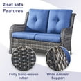 thumbnail image 5 of POCASSY 8 Piece Rattan Sofa Seating Group with Cushions, 5 of 11