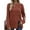 Caramel, variant on UVN Womens Sweatshirts Crewneck Long Sleeve Shirts Casual Ladies Tops with Buttons