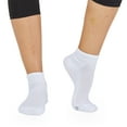thumbnail image 3 of Fruit of the Loom All Day Comfort Ankle Socks for Women, White, Sizes 8-12 (6-Pack), 3 of 10