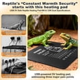 thumbnail image 3 of Almohadilla Térmica para Reptiles ONKELYIM USB 20x20 cm 12W para Lagartos y Serpientes, 3 of 8