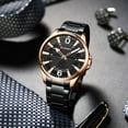 thumbnail image 3 of Curren Man Watch Luxury Brand Simple Business Quartz Stainless Steel Strap Wristwatches 2021 Мужские Наручные - Quartz Wristwatches, 3 of 6