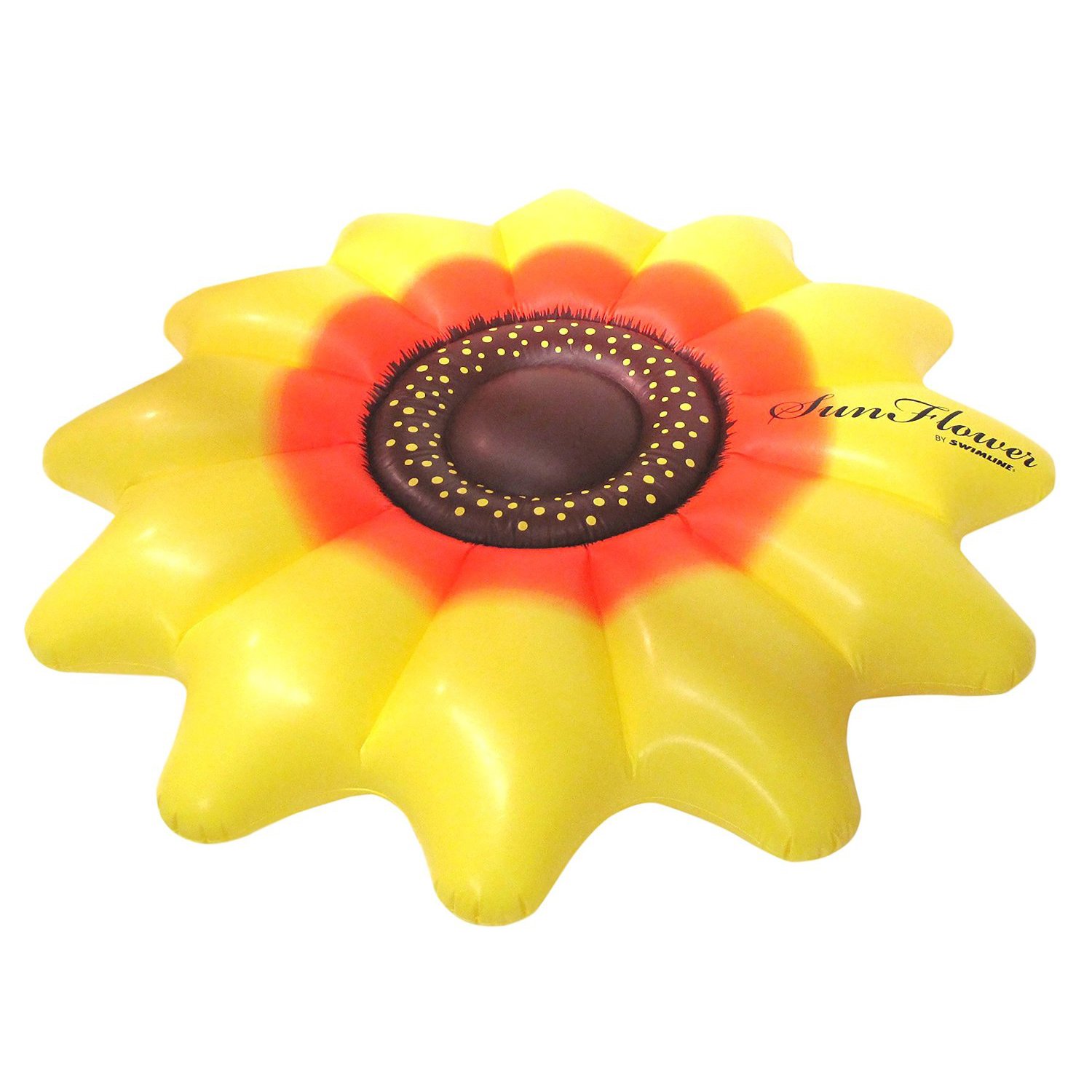 Swimline Giant Inflatable 72" Sunflower Island Swimming Pool Raft Float