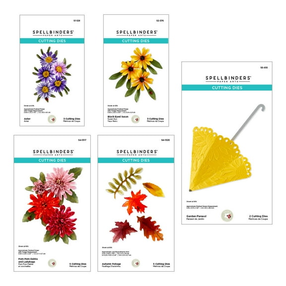 Spellbinders The Birds & Bees Garden Floral Dies Bundle