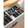 thumbnail image 1 of 1pc Gray Kitchen Drawer Organizer For Cutlery, Soup Ladles, Knives And Forks, 1 of 5