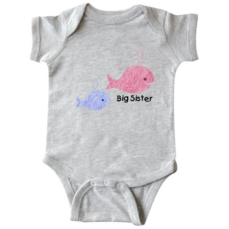 

Inktastic Big Sister with Lil Brother Gift Baby Girl Bodysuit