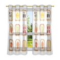 thumbnail image 6 of Yayeee Window Curtains Set of 2 for Living Room Light Filtering 63"x42", Various Toasts, 6 of 7