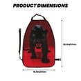 thumbnail image 2 of Easygdp Black Panther Red Background Car Kick Mat Seat Cover 2 Pcs Anti-Kick Pockets Storage Mat Back Seat Cover Car Seat Protector, 2 of 8