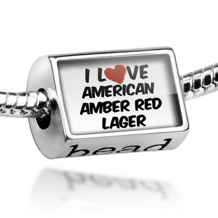 Bead I Love American Amber Red Lager Beer Charm Fits All European