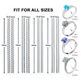 thumbnail image 2 of Ajustadores de talla para anillos Coopache de silicona transparente y ajustable, 2 of 7