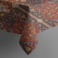 thumbnail image 3 of Red Boho Ethnic Geometric Pattern Rectangle Tablecloth 60"x84",Waterproof Polyester Rectangle Table Cloth, Wipeable Spillproof Polyester Tablecloth for Dining, Camping, Indoor and Outdoor, 3 of 5