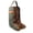 Hunter Green/Floral, variant on Western Diamond Patch Cowhide Leather Travel Carry Boot Storage Bag 30SK03
