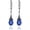 Blue, variant on SISGEM Vintage Earrings for Women Sterling Silver Retro Drop Dangle Leverback Earrings with Oval Cut Genuine Stone Crystal from Austria, Anniversary Birthday Jewelry Gifts for Women