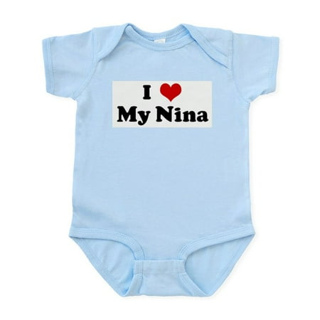 

CafePress - I Love My Nina Infant Bodysuit - Baby Light Bodysuit Size Newborn - 24 Months
