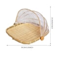 thumbnail image 1 of POINTERTECK Panier Alimentaire Tissé à la Main Panier en Filet avec Gaze Panier de Séchage Anti-Insectes, 1 of 2