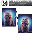 thumbnail image 2 of For Onn Pro 8.0" / iPad mini/ Samsung Galaxy Tab 8.0 8.4/ Rca 8.0/ Fire HD 8 10th Gen and More 8.0" Android Tablet, Allytech PU Leather Universal Case for All 7.5 - 8.5 inch Tablet- Cat, 2 of 7