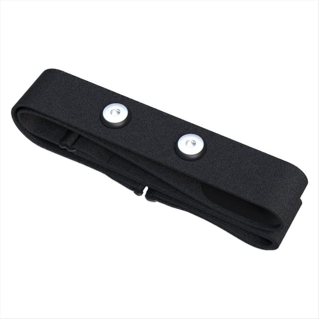Correa de Pecho de Repuesto para Frecuencia Cardíaca, Cinturón Elástico Ajustable para Ciclismo, Color Negro