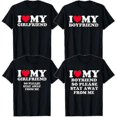 thumbnail image 3 of I Love My Boyfriend Printed I Love My Girlfriend T-Shirt, 3 of 3