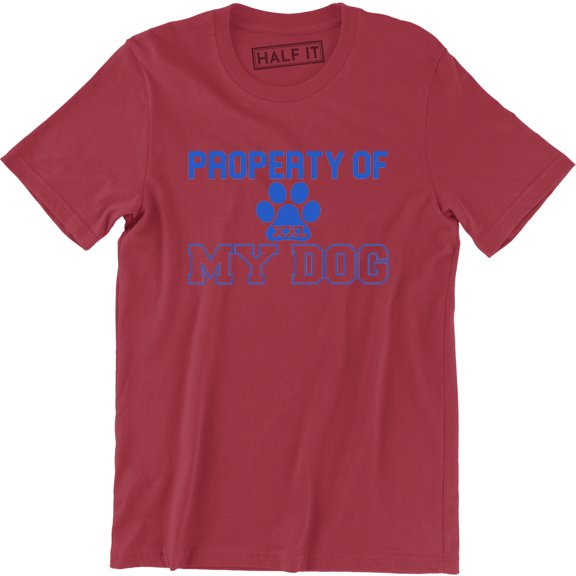 Property Of My Dog Paw Print Pet Animal Love Rescue Mens T-Shirt