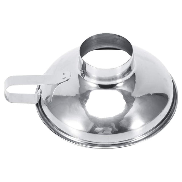Embudo de Acero Inoxidable Hogar Ancho de la Boca con Mango Metal Pequeño para Utensilios de Cocina