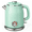 Green, variant on Mecity Retro Electric Kettle, 1.7L Hot Water Boiler with Thermometer, Stainless Steel Interior, 1500W Fast Boil Tea Kettle, Double Wall Cool Touch, Wide Mouth, Green