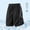 Black, variant on IUYRTFE Women Solid Color Drawstring Shorts with Pockets Elastic Waist Casual Summer Pants