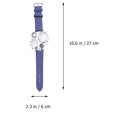 thumbnail image 4 of Reloj de cuero genuino con doble inserto, termómetro y brújula para deportes al aire libre, de cuarzo (azul), 4 of 7