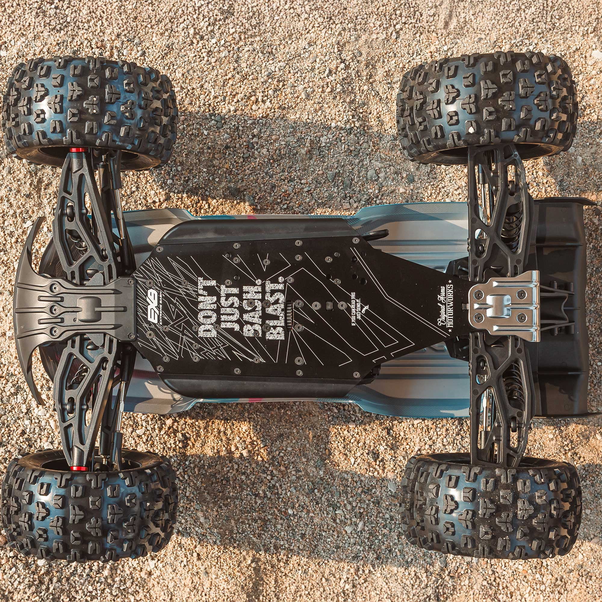 ARRMA 1/8 KRATON 4X4 6S BLX BRUSHLESS V6 SPEED TRUCK RTR Blue/Red ARA8608V6T4
