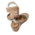 thumbnail image 2 of Corkys Women's Brandy Brushed Bronze Wedge Sandals, 2 of 3