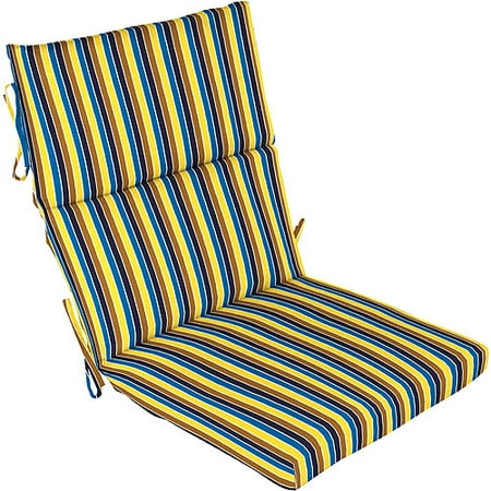 Pickett Stripe Yellow Harbor Chair Cushion