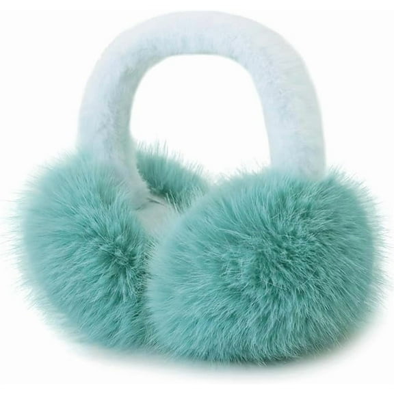 Women Winter Ear Muffs Fluffy Faux Fur Earmuffs Foldable Ear Warmer Girls Soft Ear Covers