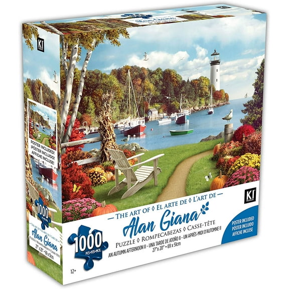 Alan Giana - One Autumn Afternoon Puzzle, 1000 Piece 27x20 inch Jigsaw by KI Puzzles (AZ-02565)